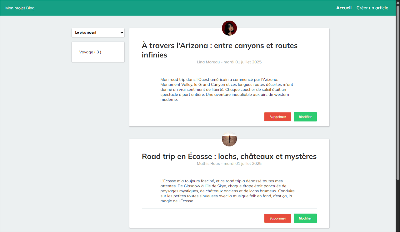 Blog Project JS